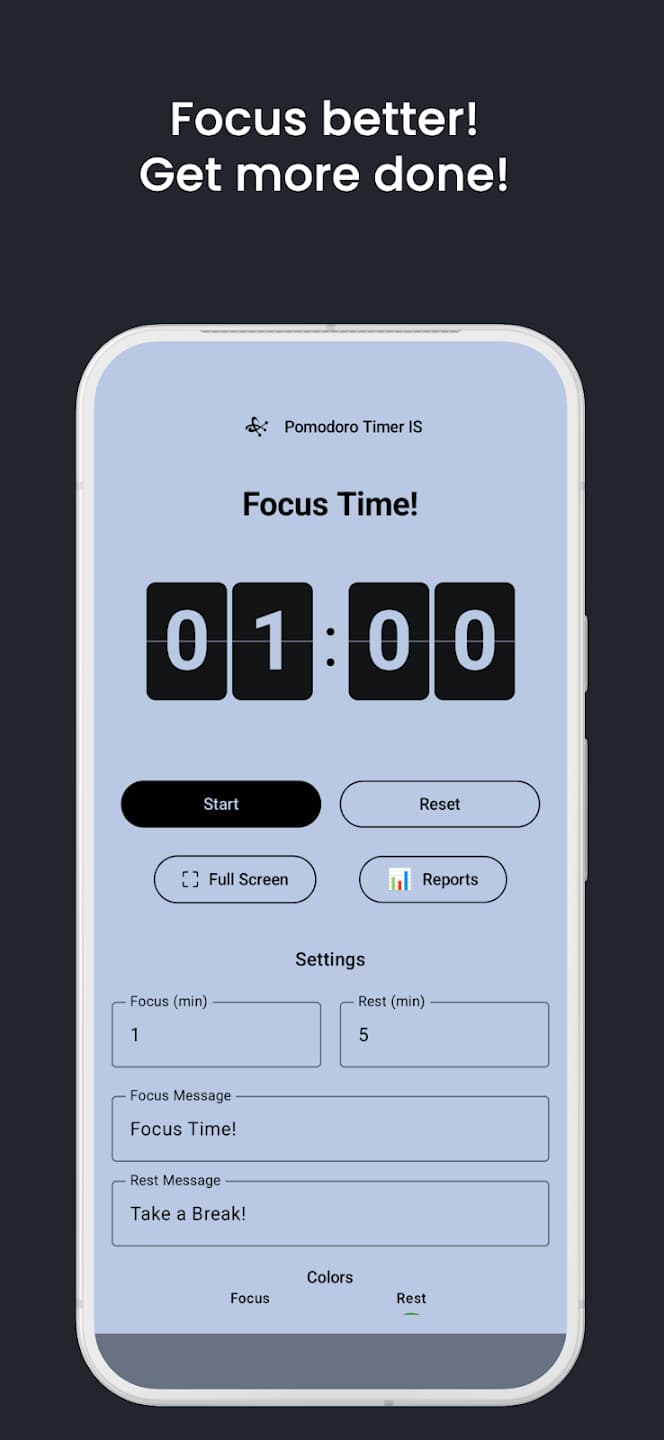 A futuristic mobile app interface for a Pomodoro timer, showcasing clean glassmorphic panels against a deep indigo background. The UI features elegant typography, a central glowing circular progress indicator, and subtle emerald green accents indicating productivity states. The overall mood is sophisticated and focus-driven, reflecting a professional high-tech aesthetic.